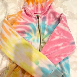 Vintage Havana Zip sweatshirt tie dye